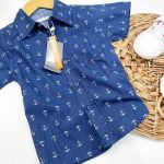 پیراهن لنگری سرمه ای