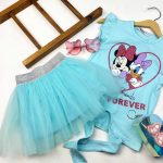 ست تاپ و دامن توری