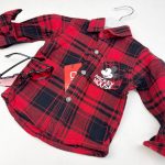 پیراهن پسرانه میکی موس چهارخونه