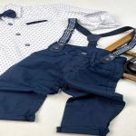 پیراهن و شلوار ساسبنددار