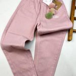 شلوار کتان صورتی همراه با جا سوییچی