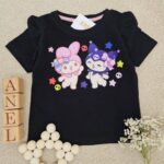 تیشرت مشکی طرح دار