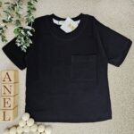 تیشرت مشکی تک جیب